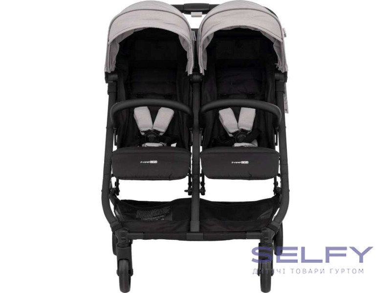 Коляска для дитини прогулянкова FreeON Active TWIN, сіра, Фото 7