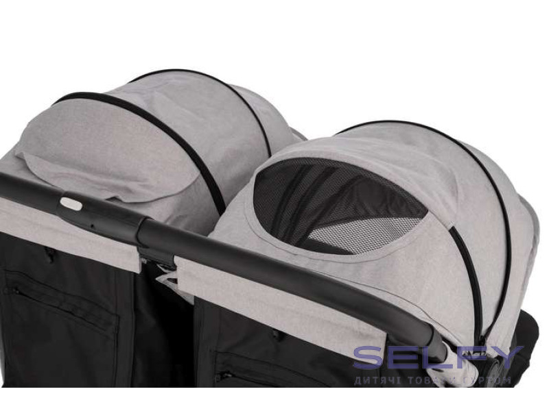 Коляска для дитини прогулянкова FreeON Active TWIN, сіра, Фото 5