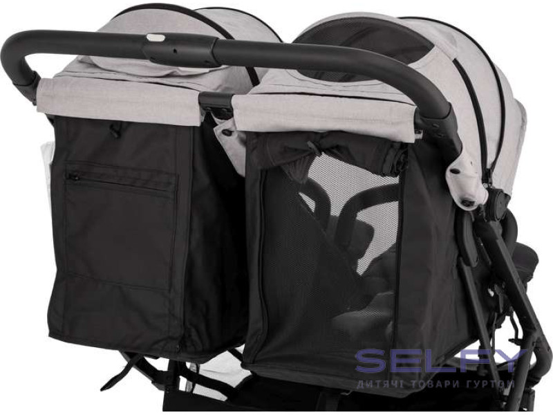 Коляска для дитини прогулянкова FreeON Active TWIN, сіра, Фото 6
