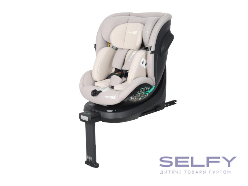Автокрісло FreeON Space, поворотність 360° i-Size 40-150 см, beige, Фото 3