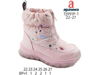 Дутики Apawwa TJ991P-1 pink 22-27