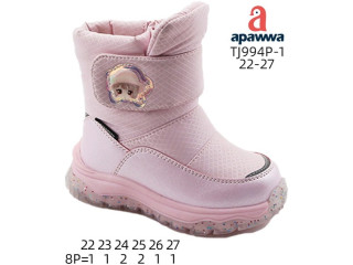 Дутики Apawwa TJ994P-1 pink 22-27