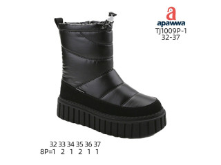 Дутики Apawwa TJ1009P-1 black 32-37 Дутики Apawwa TJ1009P-1 black 32-37