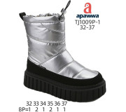 Дутики Apawwa TJ1009P-1 silver 32-37