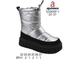 Дутики Apawwa TJ1009P-1 silver 32-37