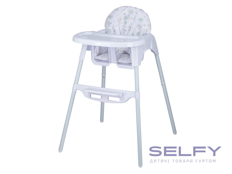 Стілець для годування дитини FreeON Lars, grey animals, Фото 1