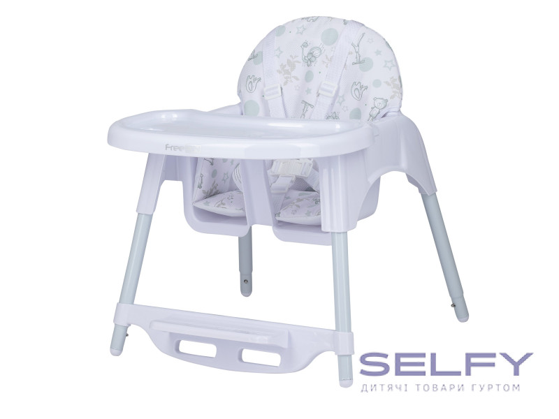Стілець для годування дитини FreeON Lars, grey animals, Фото 3