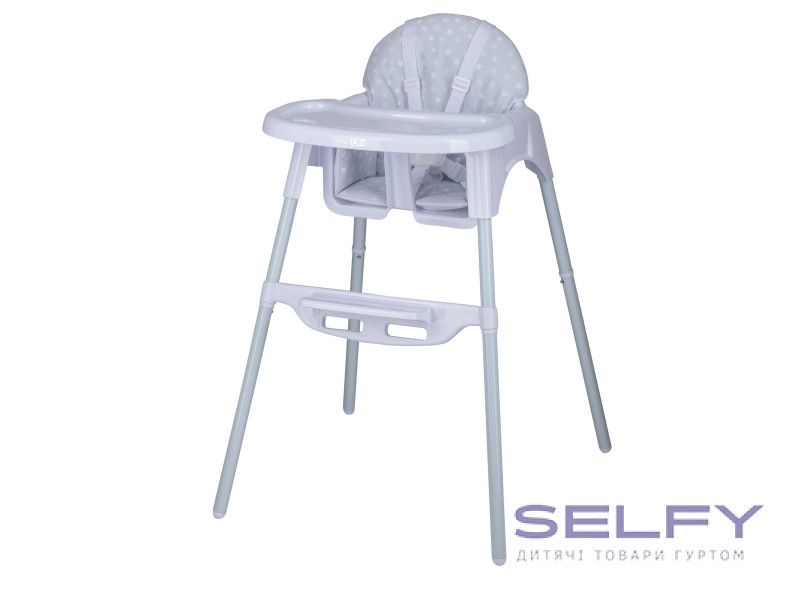 Стул для кормления ребенка FreeON Lars, grey stars, Фото 1