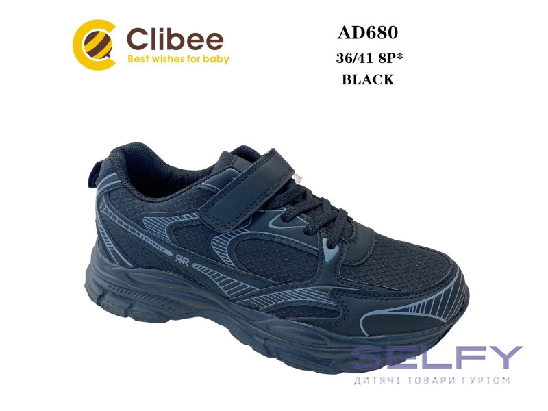 Кроссовки Clibee AD680 black 36-41, Фото 1