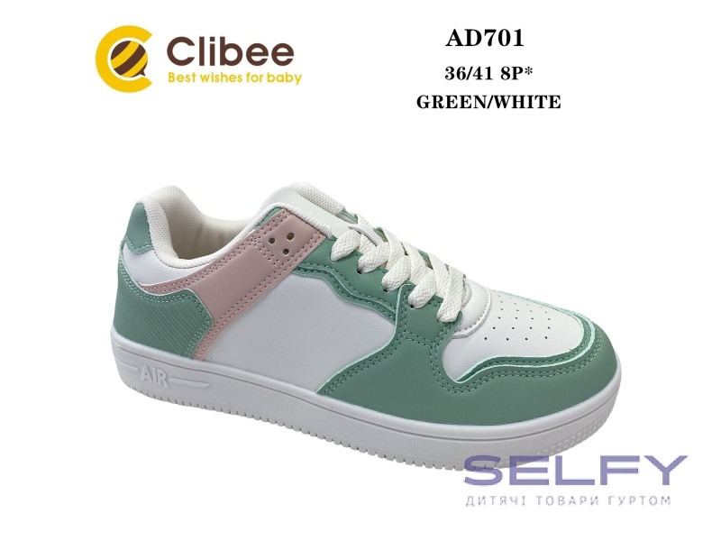 Кросівки Clibee AD701 green-white 36-41, Фото 1