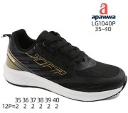 Кроссовки Apawwa LG1040P black-gold 35-40