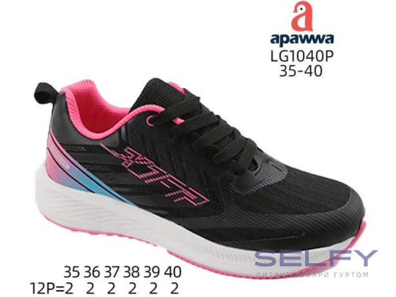 Кроссовки Apawwa LG1040P black-fuchsia 35-40, Фото 1