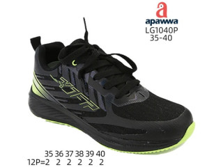 Кроссовки Apawwa LG1040P black-green 35-40