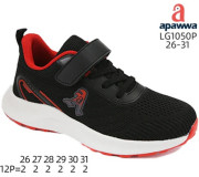 Кроссовки Apawwa LG1050P black-red 26-31