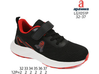 Кросівки Apawwa LG1051P black-red 32-37
