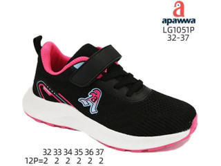 Кроссовки Apawwa LG1051P black-fuchsia 32-37