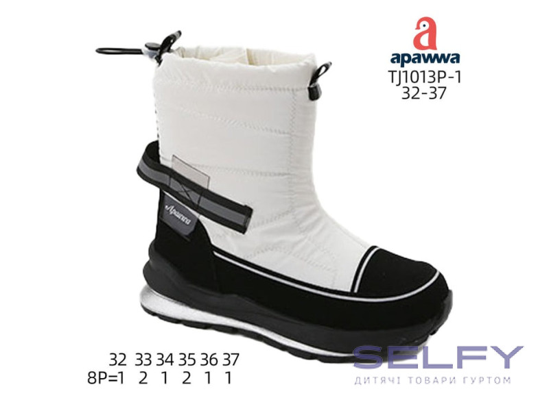 Дутики Apawwa TJ1013P-1 white 32-37, Фото 1