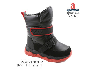 Дутики Apawwa TJ996P-1 black-red 27-32