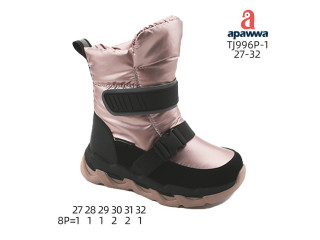 Дутики Apawwa TJ996P-1 black-pink 27-32