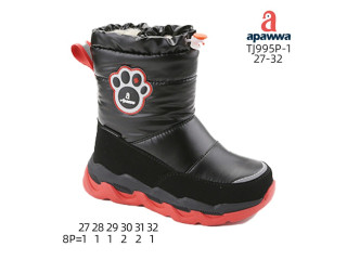 Дутики Apawwa TJ995P-1 black-red 27-32