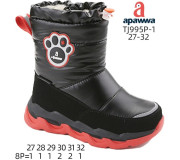 Дутики Apawwa TJ995P-1 black-red 27-32