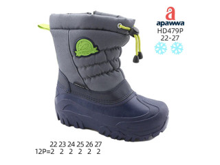 Дутики Apawwa HD479P grey-green 22-27