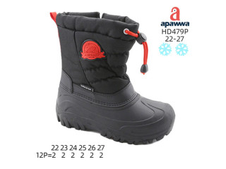 Дутики Apawwa HD479P black-red 22-27