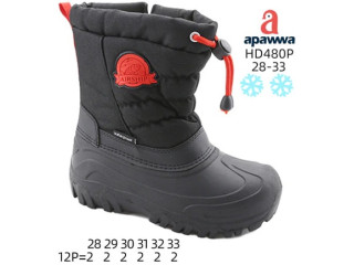 Дутики Apawwa HD480P black-red 28-33