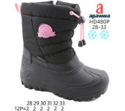 Дутики Apawwa HD480P black-pink 28-33