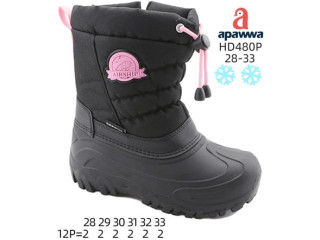 Дутики Apawwa HD480P black-pink 28-33