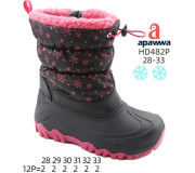 Дутики Apawwa HD482P black-fuchsia 28-33
