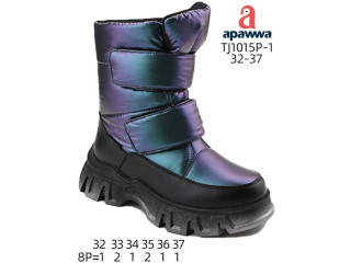 Дутики Apawwa TJ1015P-1 green 32-37