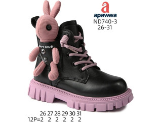 Черевики зимові Apawwa ND740-3 black-purple 26-31