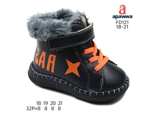 Пінетки дитячі ЗИМА Apawwa FD112 orange 18-21