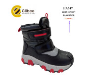 Дутики Clibee HA547 black-red 22-27