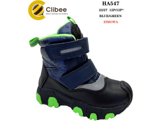 Дутики Clibee HA547 blue-green 22-27