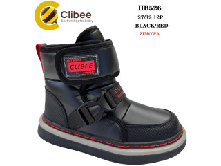 Дутики Clibee HB526 black-red 27-32