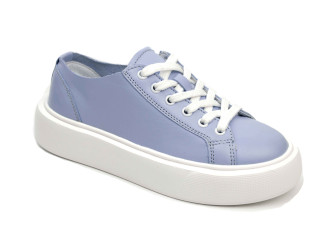 Кеди Ш-521 блакитні, шкіра, шкіра 32-40