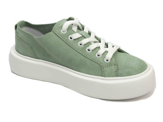 Кеди Ш-521 м`ятні, замш, шкіра 32-40