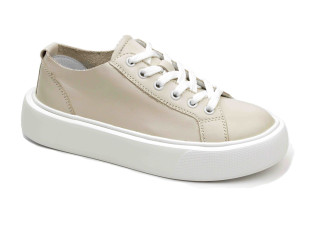 Кеди Ш-521 світло-бежеві, шкіра, шкіра 32-40