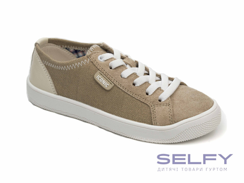 Кеды Ш-528 бежевые, замша, текстиль, кожа 32-39, Фото 1