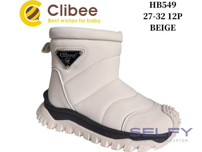 Черевики зимові Clibee HB549 beige 27-32, Фото 1