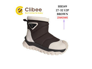 Черевики зимові Clibee HB549 brown 27-32