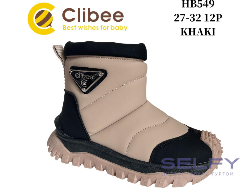 Черевики зимові Clibee HB549 khaki 27-32, Фото 1