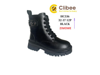 Черевики зимові Clibee HC536 black 32-37