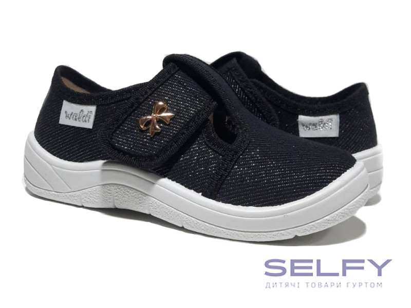 Галя 24-30 черная, белая подошва, Фото 1