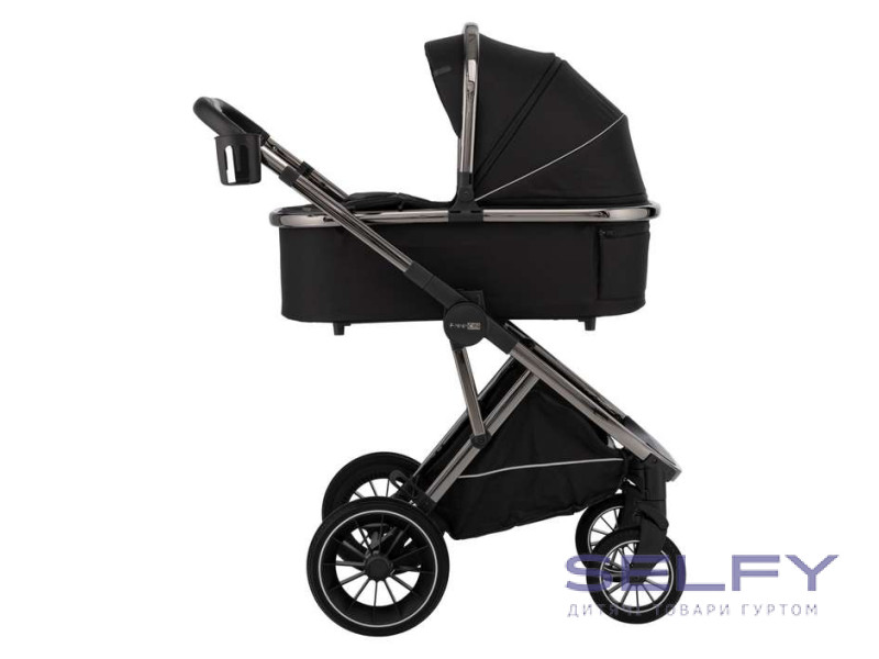 Коляска для дитини універсальна 3 в 1 FreeON Allegro, black, Фото 1