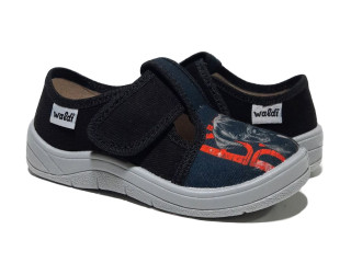 Гріша 24-30 чорний, сіра підошва