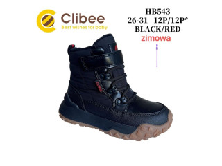 Хайтопи зимові Clibee HB543 black-red 26-31