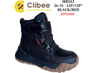 Хайтопи зимові Clibee HB543 black-red 26-31